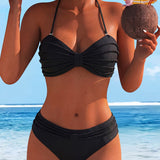 Šareni bikini sa haler kragnom