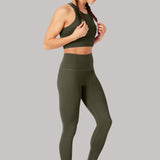 Katrin | Elevate All Day pantalone 7/8 sa visokim strukom u maslinasto zelenoj