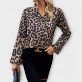 LV | Ahna bluza sa V izrezom i leopard printom