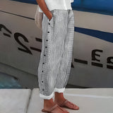 Leonor | Lanene pantalone sa svrhom
