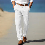 Frank | PREMIUM LANENE PANTALONE ZA MUŠKARCE (POGODNE ZA KAIŠ)