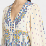 Kersti | Venčanica sa V dekolteom i elegantnim Paisley modelom