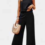 Lavinia | Boho ansambl: top od lana i pamuka sa kratkim pantalonama