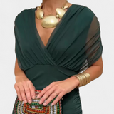 Luana | Elegantna haljina sa V izrezom