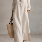 Saga | Bela midi haljina Nomad Discreta