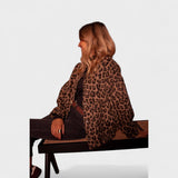 Roze | Moderna jakna sa leopard šarom