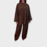Ingrid | Plus Size Set od Rebrastog Materijala