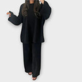 Ingrid | Plus Size Set od Rebrastog Materijala