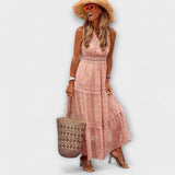 Lola | Boho maxi haljina sa čipkom