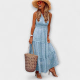 Lola | Boho maxi haljina sa čipkom
