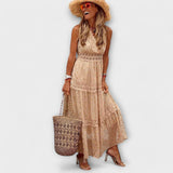 Lola | Boho maxi haljina sa čipkom