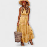 Lola | Boho maxi haljina sa čipkom