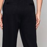Külli | Crne pantalone posebno tople sa manžetnama