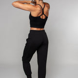 Tula | Crne Harem pantalone za jogu
