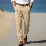 Frank | PREMIUM LANENE PANTALONE ZA MUŠKARCE (POGODNE ZA KAIŠ)
